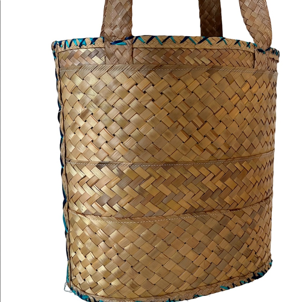 Vintage Straw Bag - Picture 5 of 7